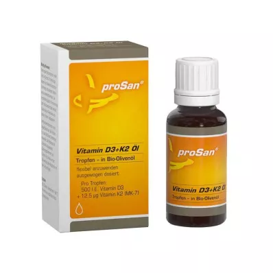 Aceite de vitamina D3 + K2 Prosan, 20 ml