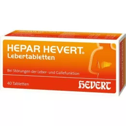 HEPAR HEVERT Tabletas de hígado, 40 uds