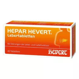 HEPAR HEVERT Tabletas de hígado, 40 uds