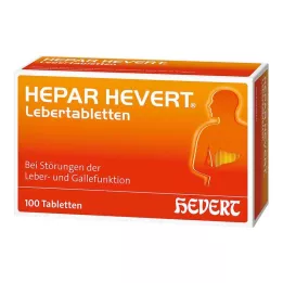 HEPAR HEVERT Pastillas para el hígado, 100 uds