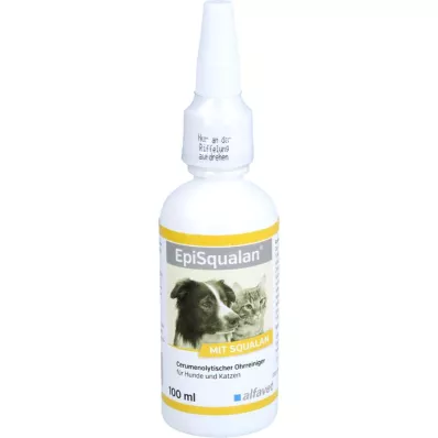 EPISQUALAN Limpiador de oídos para perros/gatos, 1 x 100 ml