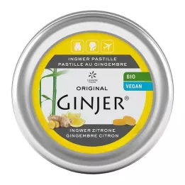 INGWER GINJER Pastillas de limón ecológico, 40 g