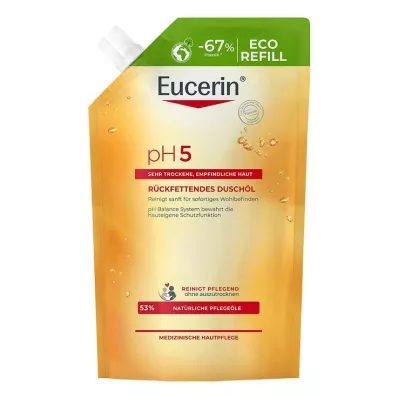 EUCERIN Repuesto de Aceite de Ducha pH5 Piel Sensible, 400 ml