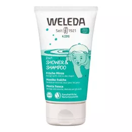 WELEDA Kids 2in1 Ducha &amp; Champú menta fresca, 150 ml