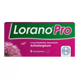 LORANOPRO 5 mg comprimidos recubiertos con película, 6 uds