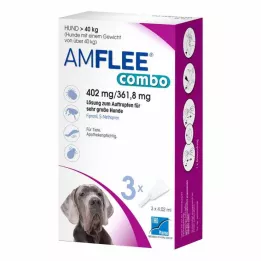 AMFLEE combo 402/361,8mg Solución oral para perros de más de 40kg, 3 uds