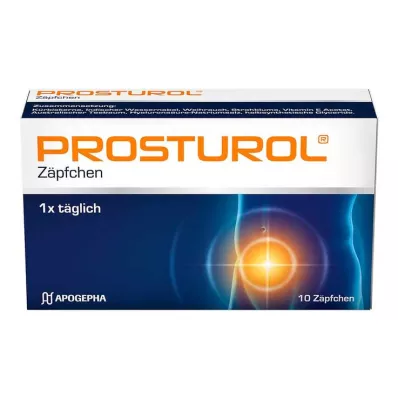 PROSTUROL Supositorios, 10 piezas