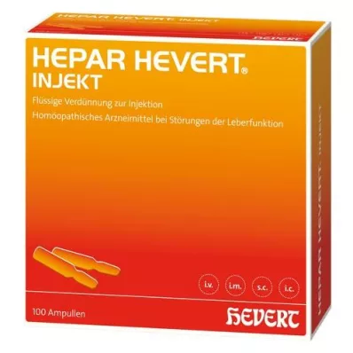 HEPAR HEVERT inyectar ampollas, 100X2 ml