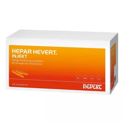 Ampollas inyectables de Hepar Hevert, 100x2 ml
