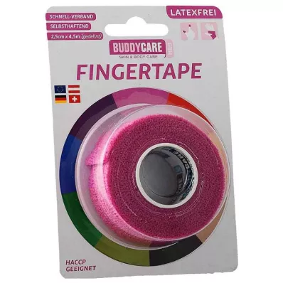 Buddycare cinta para dedos sin látex rosa, 1 ud