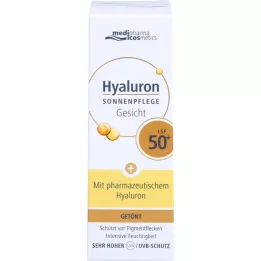 HYALURON SONNENPFLEGE Crema facial LSF 50+ con color, 50 ml