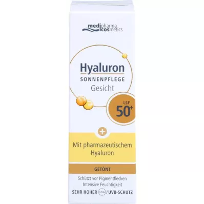 HYALURON SONNENPFLEGE Crema facial LSF 50+ con color, 50 ml