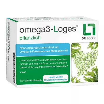 OMEGA3-Loges cápsulas vegetales, 120 piezas