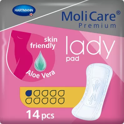 MOLICARE Almohadilla de señora Premium 1 gota, 14 uds