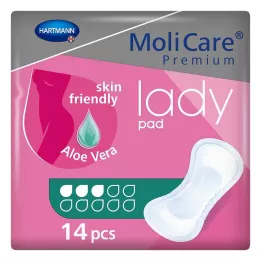 MOLICARE Almohadilla de señora premium 3 gotas, 14 unidades