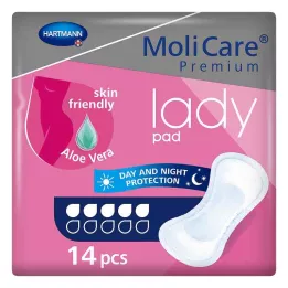 MOLICARE Almohadilla de señora Premium 5 gotas, 14 uds