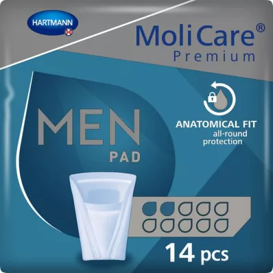 MOLICARE Premium MEN Almohadilla 2 gotas, 14 uds