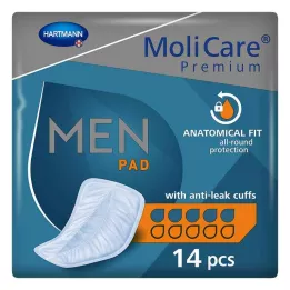 MOLICARE Premium MEN Almohadilla 5 gotas, 14 uds