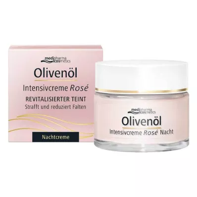 Crema Intensiva de Aceite de Oliva Crema de Noche de Rosas, 50 ml