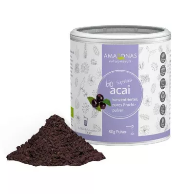 ACAI 100% polvo orgánico sin portadores, 80 g