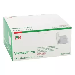 Vliwazell Pro superabsorb.compress estéril 10x10 cm, 10 st