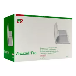 Vliwazell Pro superabsorb.compress estéril 15x20 cm, 10 st
