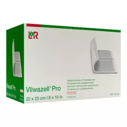 Vliwazell Pro superabsorb.compress estéril 20x25 cm, 10 st