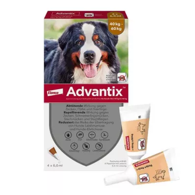 Advantix Spot-on solución perro 40 - 60 kg, 4X6,0 ml