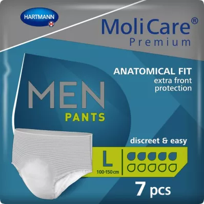 MOLICARE Premium MEN Pantalones 5 gotas L, 7 uds