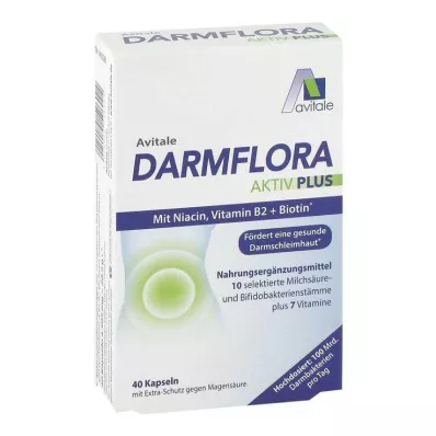 DARMFLORA Active Plus 100 mil millones de bacterias+7 vitaminas, 40 uds