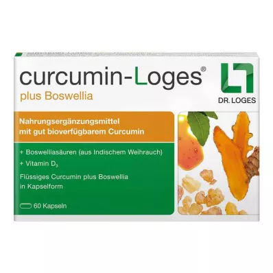 Cápsulas de curcumina-loges más boswellia, 60 piezas Cápsulas de curcumina-loges más boswellia, 60 piezas