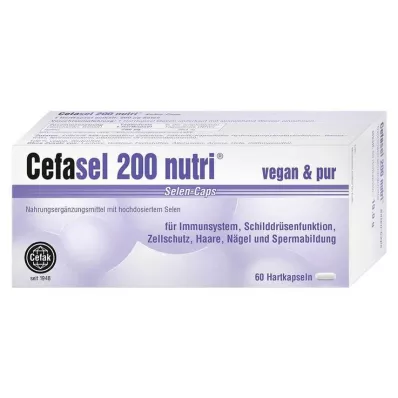 CEFASEL 200 nutri cápsulas de selenio, 60 uds