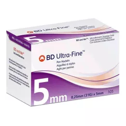 BD ULTRA-FINE Agujas para bolígrafo 5 mm 31 G 0,25 mm, 105 uds