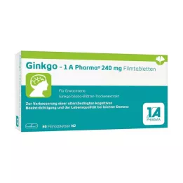 GINKGO-1A Pharma 240 mg comprimidos recubiertos con película, 60 cápsulas