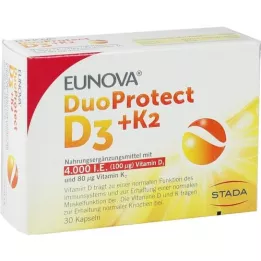 EUNOVA DuoProtect D3+K2 4000 U.I./80 μg Cápsulas, 30 uds