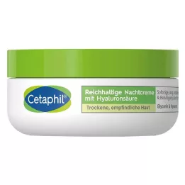 CETAPHIL Crema de noche enriquecida con ácido hialurónico, 48 g