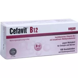 CEFAVIT B12 comprimidos masticables, 100 uds
