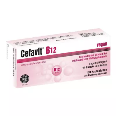 CEFAVIT B12 comprimidos masticables, 100 uds