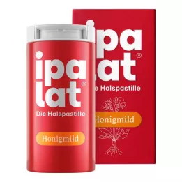 IPALAT Pastillas para la garganta miel suave sin mentol azúcar fresco, 40 uds