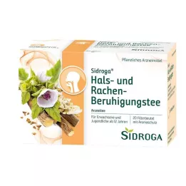 SIDROGA Filtro de té para aliviar garganta y garganta, 20X1,75 g