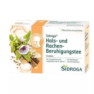 Bolsa de filtro de té calmante para la garganta y la garganta Sidroga, 20x1,75 g