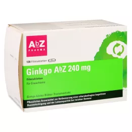 GINKGO AbZ 240 mg comprimidos recubiertos con película, 120 uds