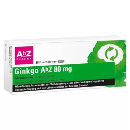 Ginkgo AbZ 80 mg comprimidos recubiertos con película, 30 piezas