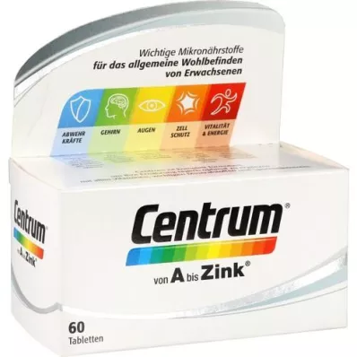 CENTRUM A-Zinc comprimidos, 60 uds