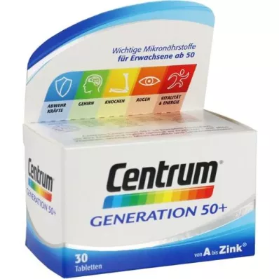 CENTRUM Generación 50+ comprimidos, 30 uds