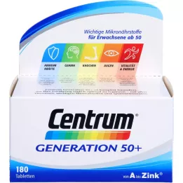CENTRUM Generación 50+ comprimidos, 180 uds
