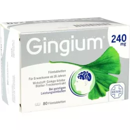 GINGIUM 240 mg comprimidos recubiertos con película, 80 unidades