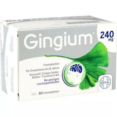 GINGIUM 240 mg comprimidos recubiertos con película, 80 unidades