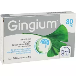 GINGIUM 80 mg comprimidos recubiertos con película, 30 uds