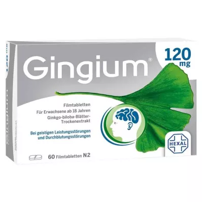 Gingium 120 mg comprimidos recubiertos con película, 60 piezas
